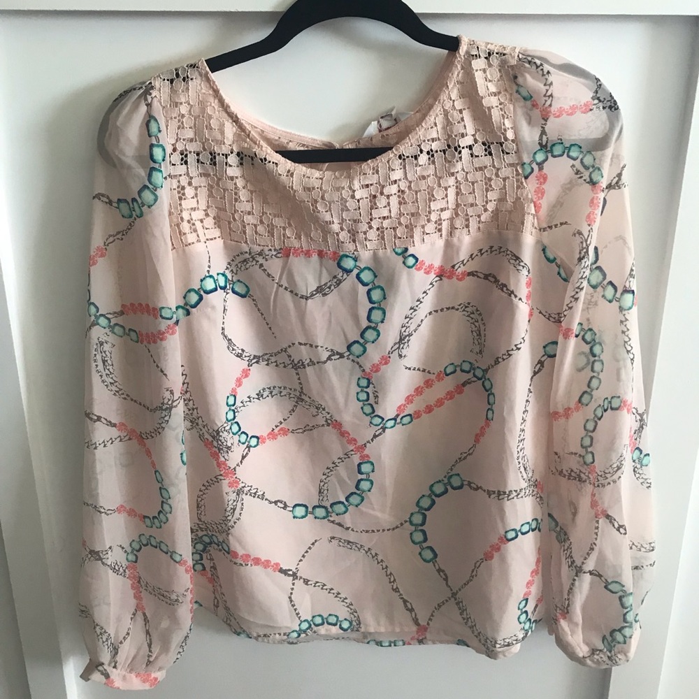 Beautiful blush blouse